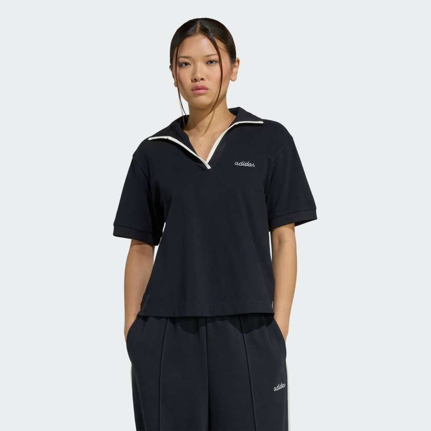 Футболка-поло Seasonal Essentials Colorpop with Embroidered Graphic