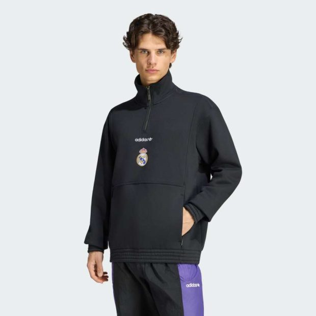 Спортивная кофта Real Madrid EQT Half Zip
