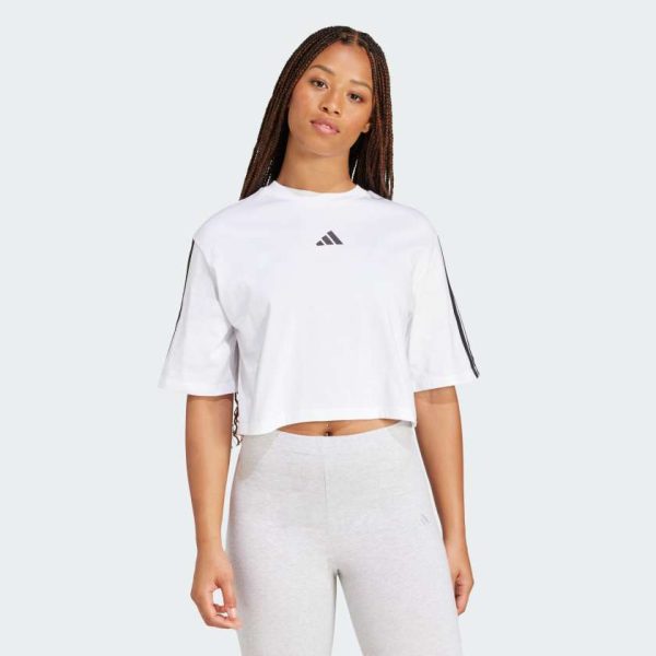 Футболка Essentials 3-Stripes Cotton Loose