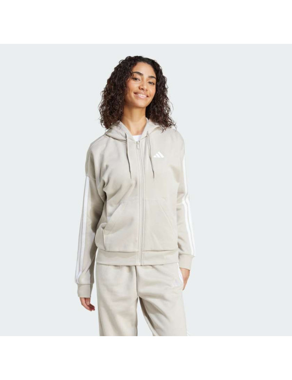 Толстовка Essentials 3-Stripes Full-Zip Fleece