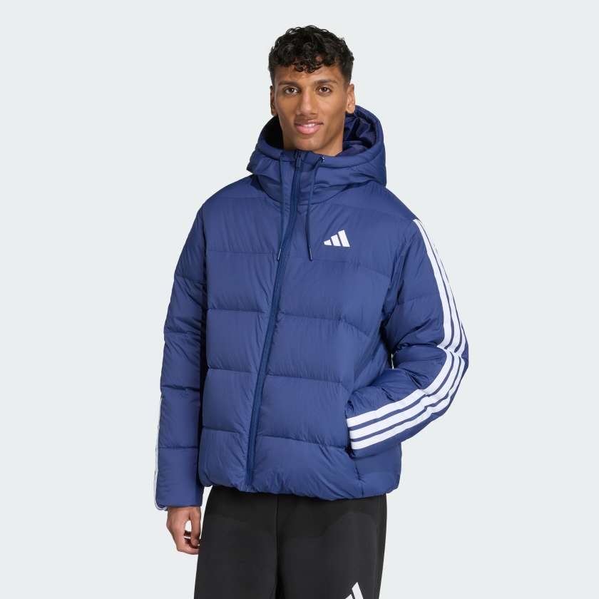 Пуховик Essentials Climawarm 3-Stripes Puffer Hooded