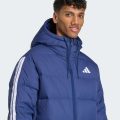 Пуховик Essentials Climawarm 3-Stripes Puffer Hooded