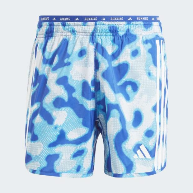 Шорти для бігу Own the Run 3-Stripes Allover Print