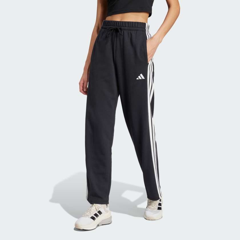 Спортивні штани Essentials 3-Stripes Open Hem French Terry