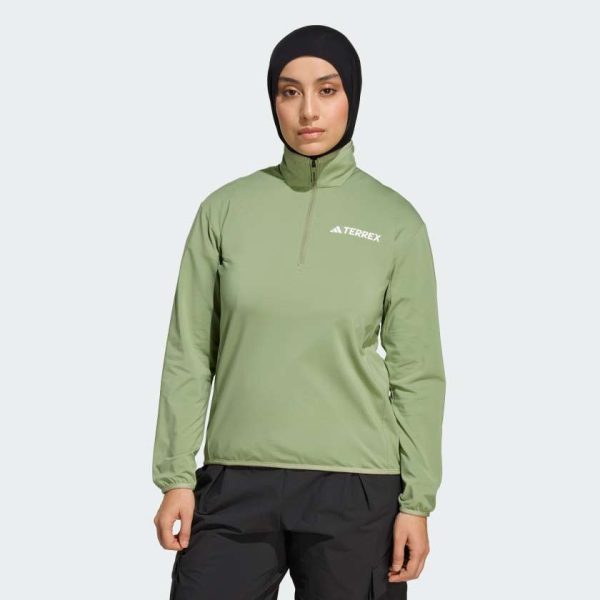 Флісова спортивна кофта Terrex Multi CLIMAWARM Half-Zip Tech