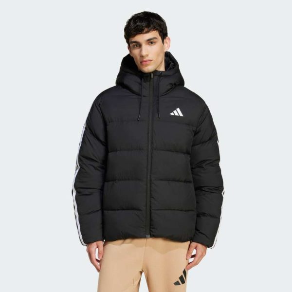 Пуховик Essentials Climawarm 3-Stripes Puffer Hooded