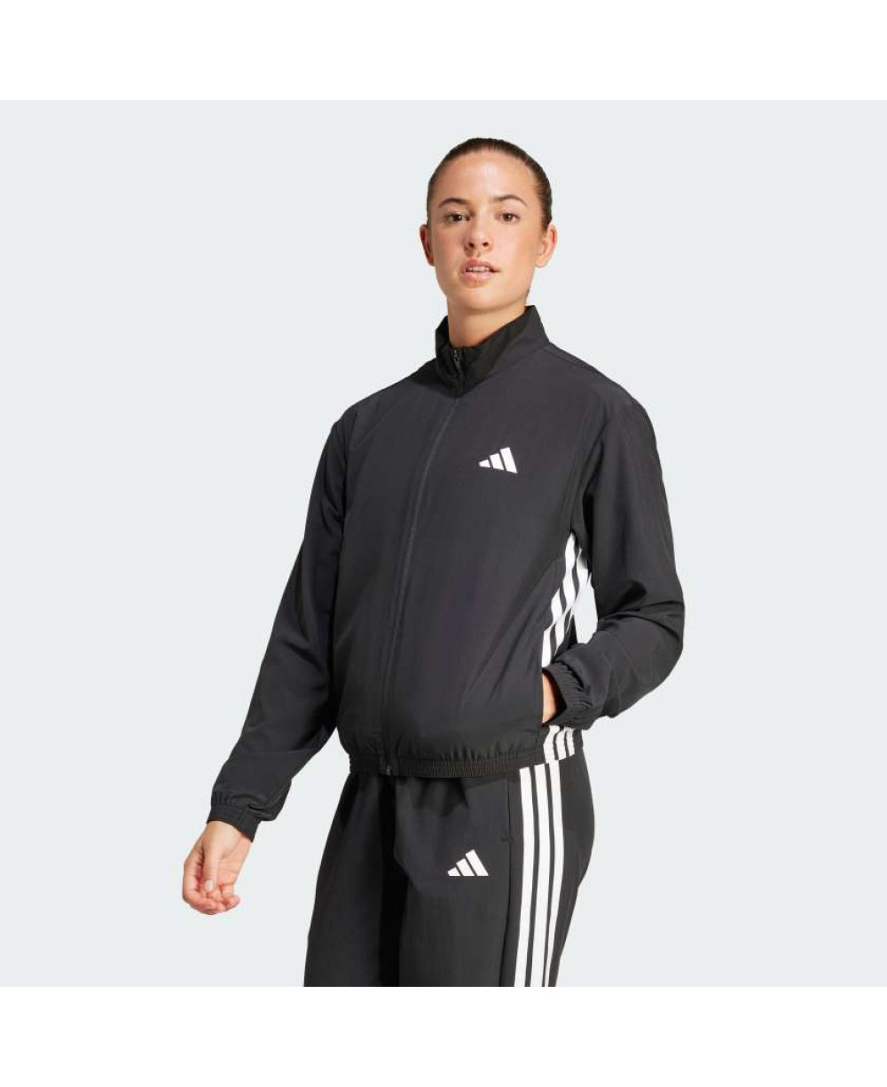 Куртка Train Essentials 3-Stripes Woven Warm-Up Jack