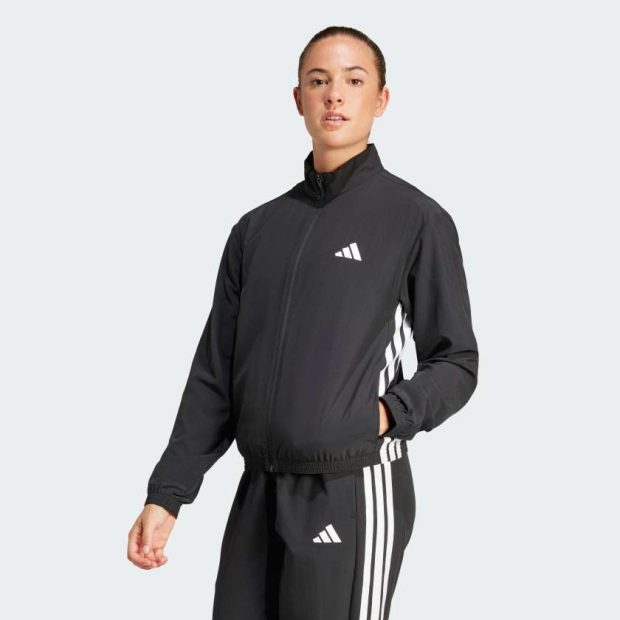 Куртка Train Essentials 3-Stripes Woven Warm-Up Jack