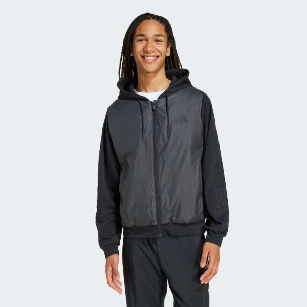 Куртка Essentials CLIMAWARM 3-Stripes Insulated Hooded Hybrid