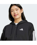 Толстовка Essentials 3-Stripes Full-Zip Fleece