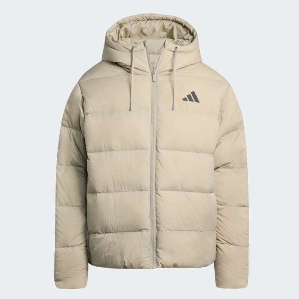 Пуховик Essentials Climawarm 3-Stripes Puffer Hooded