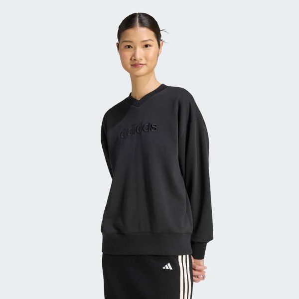 Свитшот Seasonal Essentials Satin V-Neck