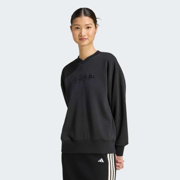 Свитшот Seasonal Essentials Satin V-Neck