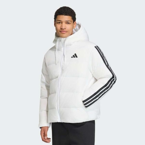 Пуховик Essentials Climawarm 3-Stripes Puffer Hooded