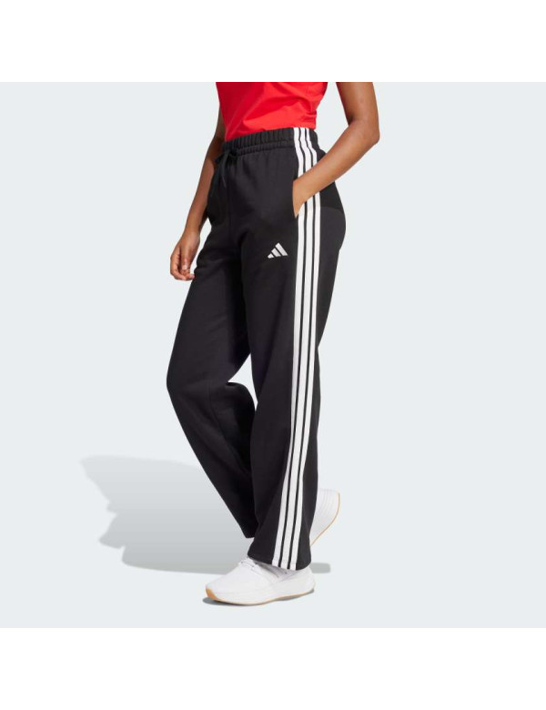 Штани Essentials 3-Stripes Open-Hem French Terry Joggers