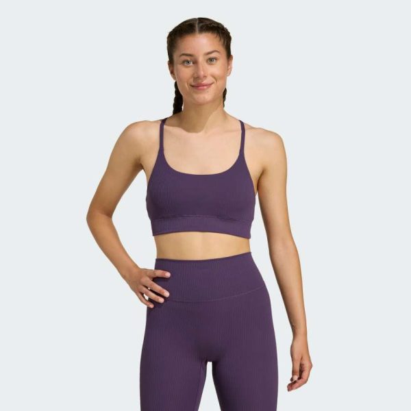 Бра adidas All Me Light Support Rib Long Line