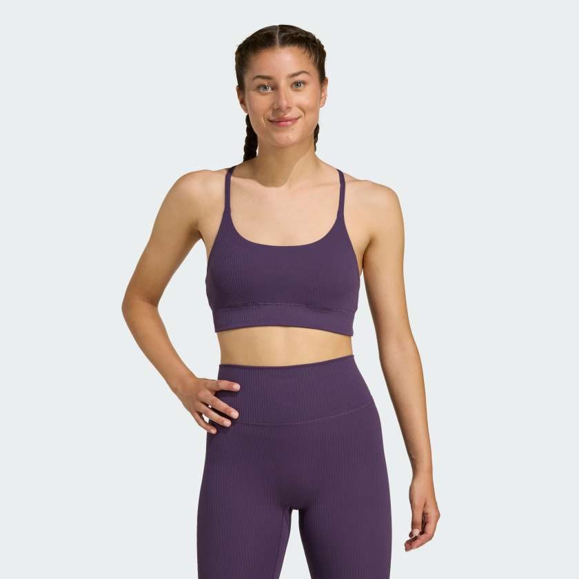 Бра adidas All Me Light Support Rib Long Line