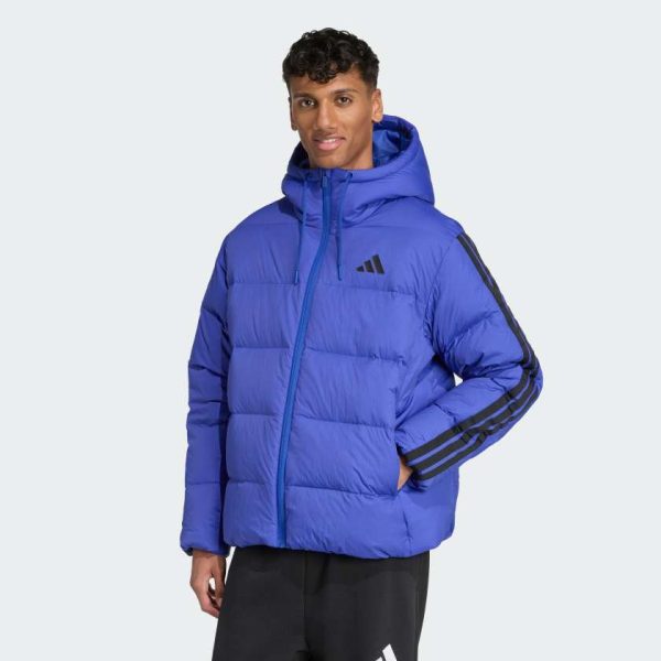 Пуховик Essentials Climawarm 3-Stripes Puffer Hooded
