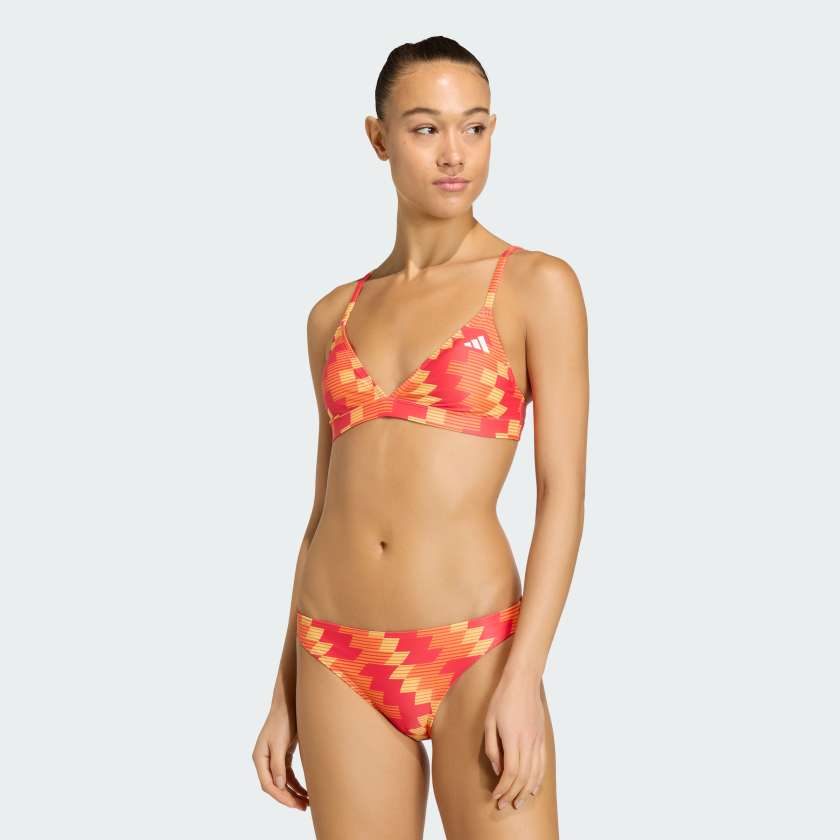 Купальник Padded Football-Inspired 2-Way Strap Triangle Bikini