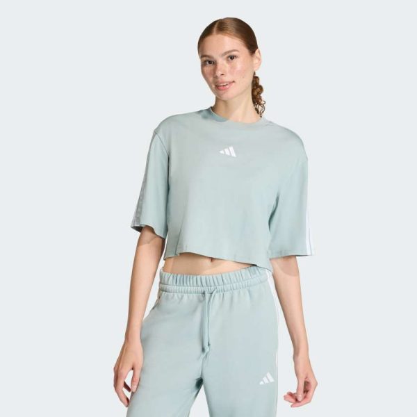 Футболка Essentials 3-Stripes Cotton Loose