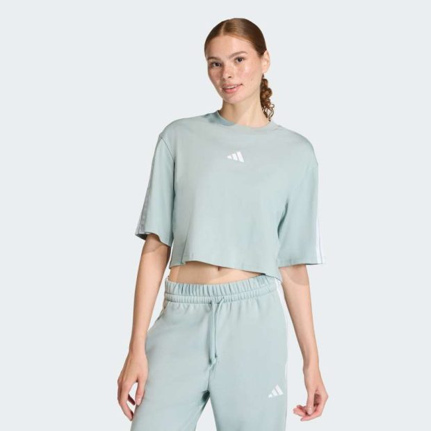 Футболка Essentials 3-Stripes Cotton Loose
