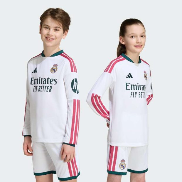 Домашнє джерсі з довгим рукавом Real Madrid 26/27 Kids