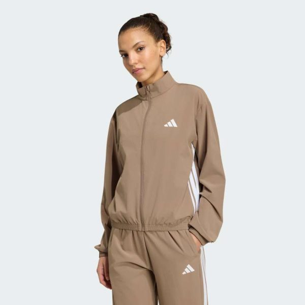 Куртка Train Essentials 3-Stripes Woven Warm-Up Jack