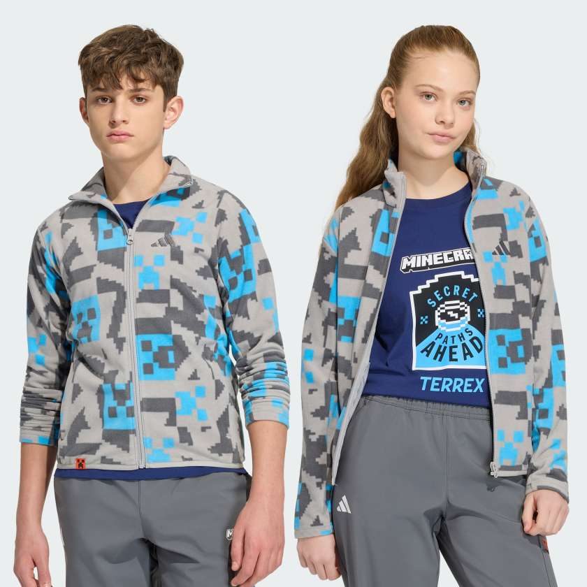 Флісова спортивна кофта Adidas Minecraft Terrex CLIMAWARM Full-zip Fleece