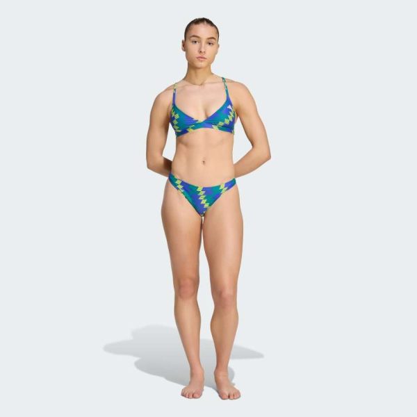 Купальник Padded Football-Inspired 2-Way Strap Triangle Bikini