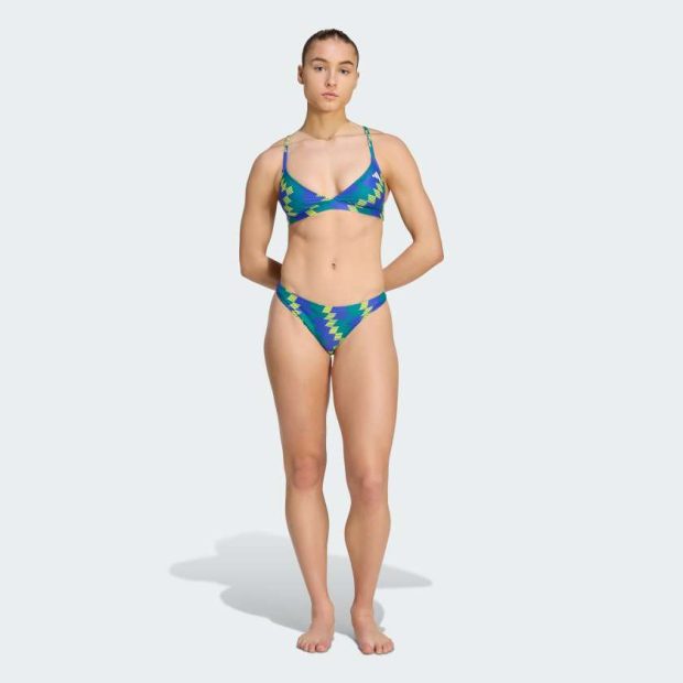 Купальник Padded Football-Inspired 2-Way Strap Triangle Bikini