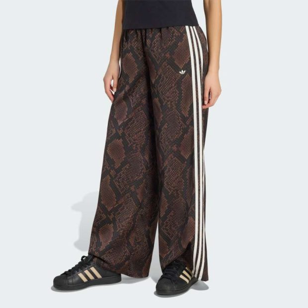 Брюки SATIN SNAKE PRINT WIDE LEG
