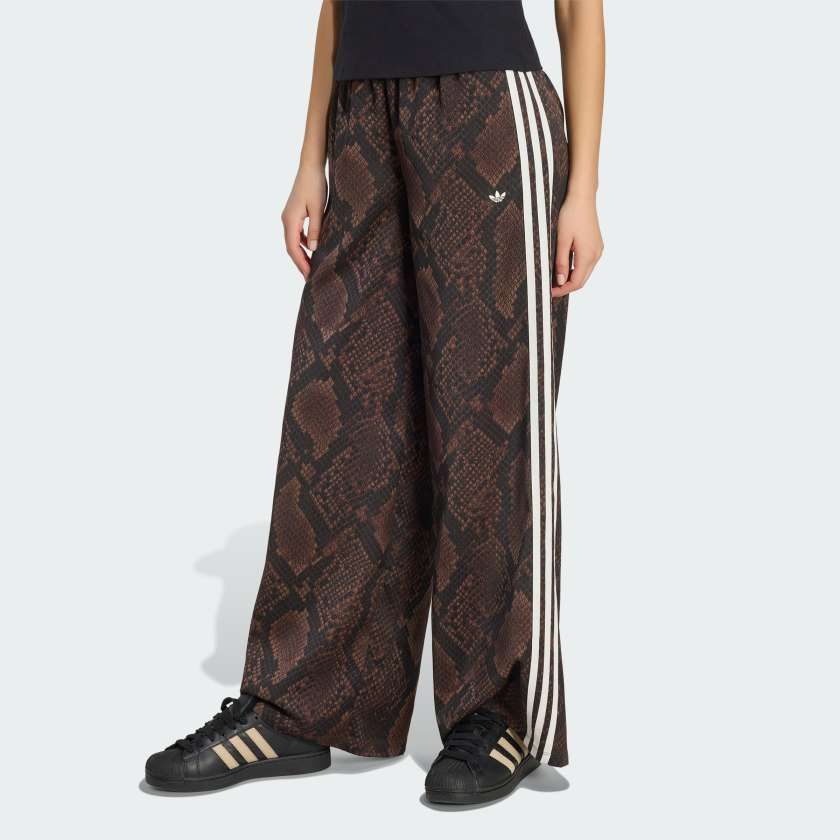 Брюки SATIN SNAKE PRINT WIDE LEG